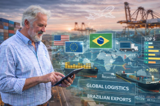 Aldo Vendramin avalia como a logística internacional impacta a competitividade das exportações brasileiras.