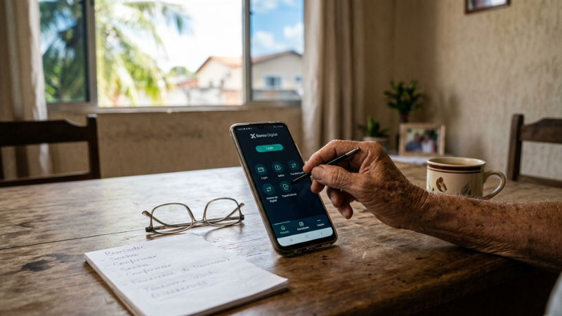 Tecnologia em Roraima: como idosos estão usando bancos digitais e quais cuidados evitam golpes