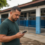 Eleitor consulta informações sobre local de votação em Roraima antes das eleições