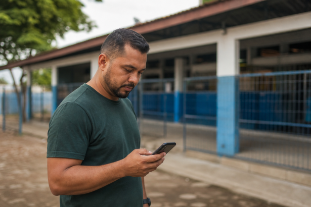 Eleitor consulta informações sobre local de votação em Roraima antes das eleições